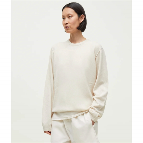 Aiayu Leonardo Cashmere Sweater, Pure Ecru